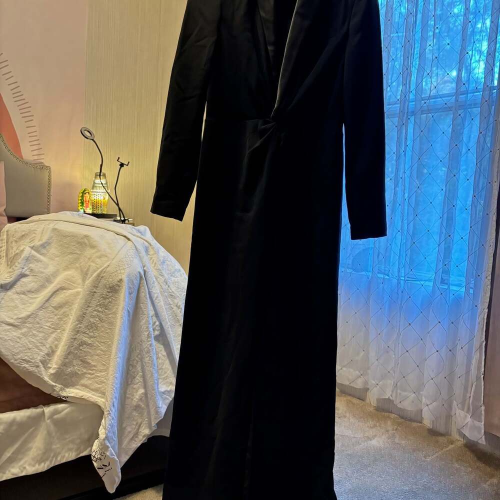 Lauren Ralph Lauren Tuxedo Style Crepe Column Gown